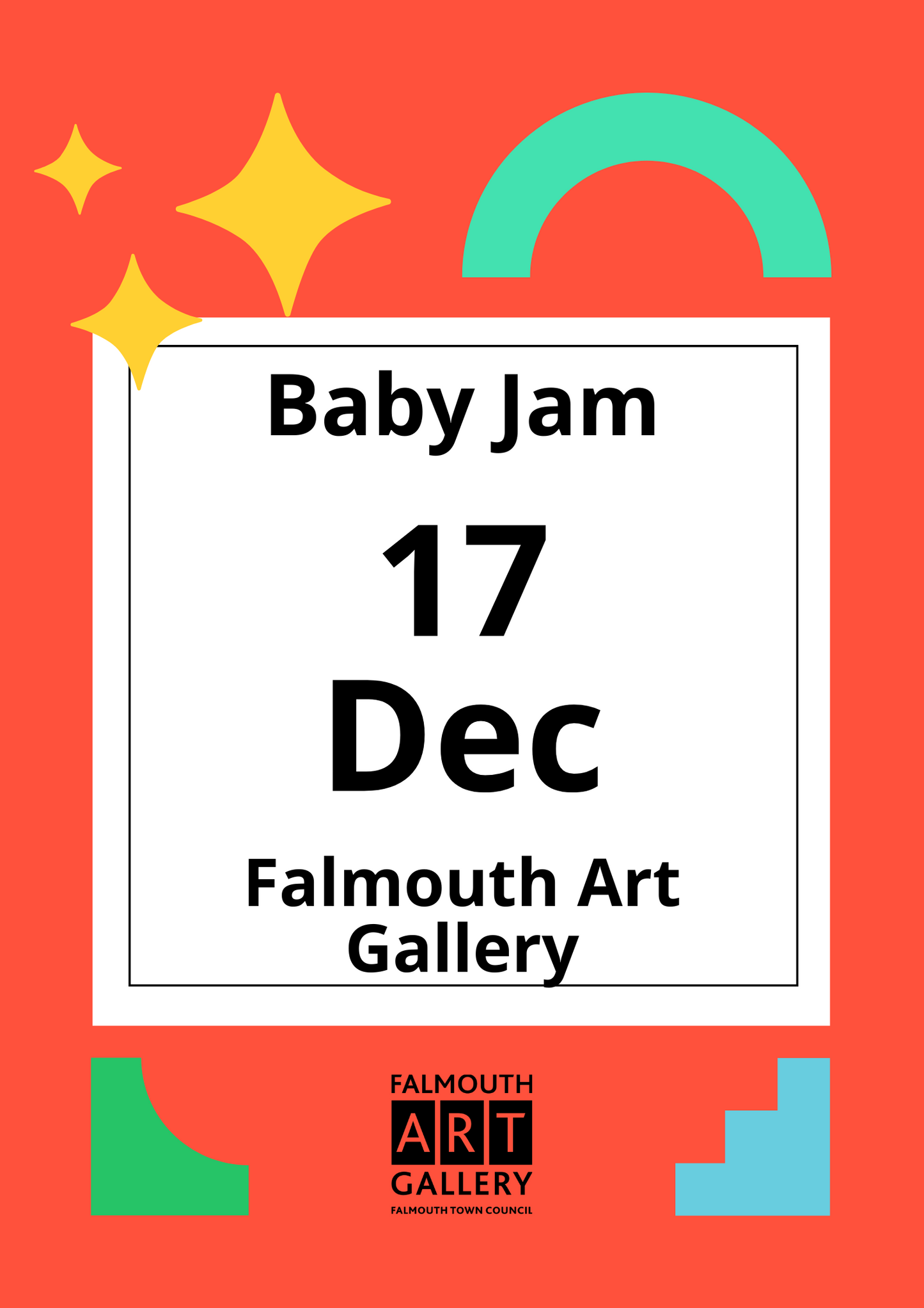 Baby Jam, 1.30-2.30pm, Tuesday 17 December, Falmouth Art Gallery