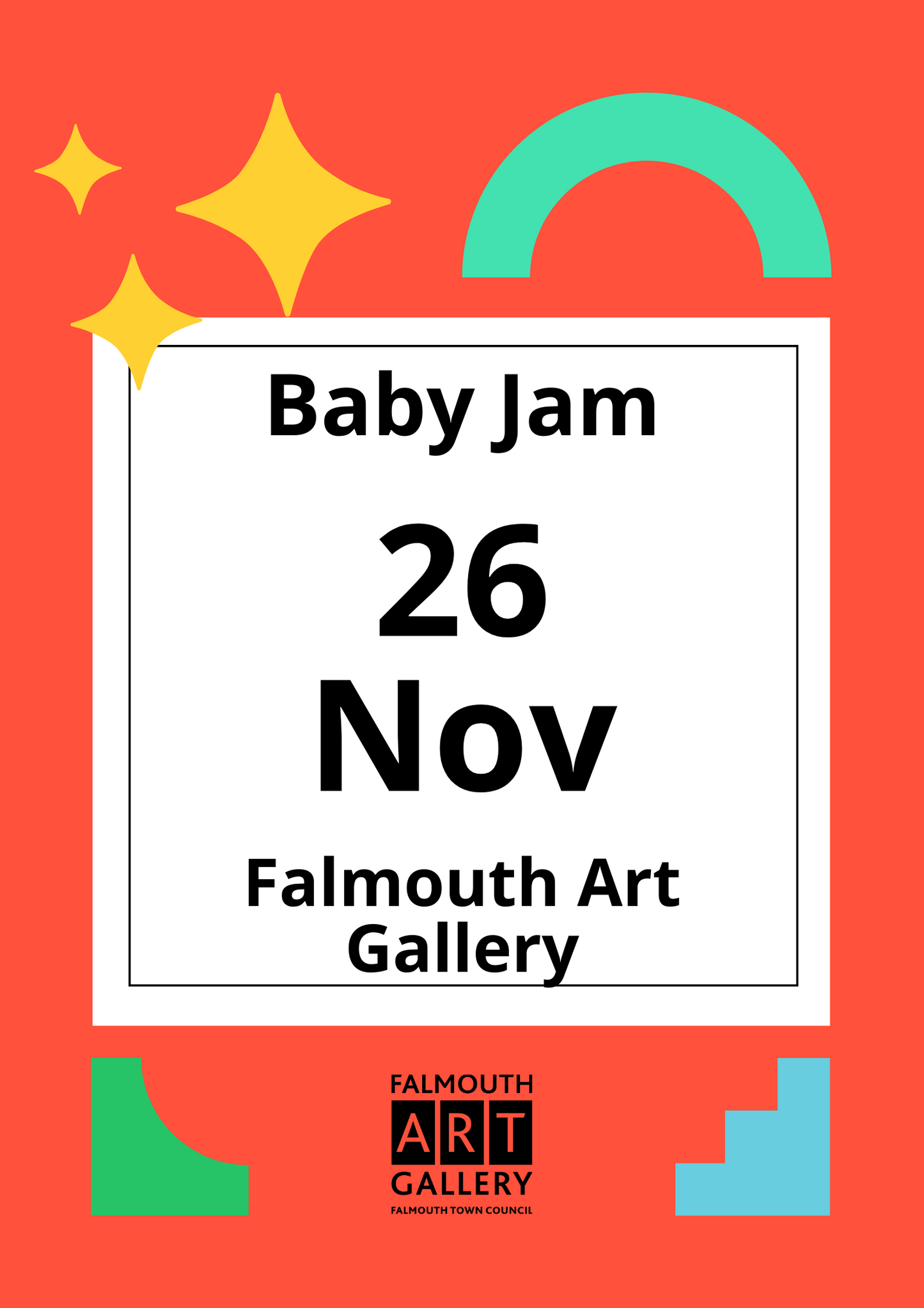 Baby Jam, 1.30-2.30pm, Tuesday 26 November, Falmouth Art Gallery